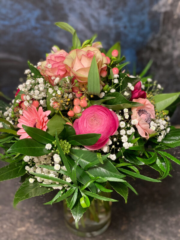Überraschungsstrauß, rosa weiß