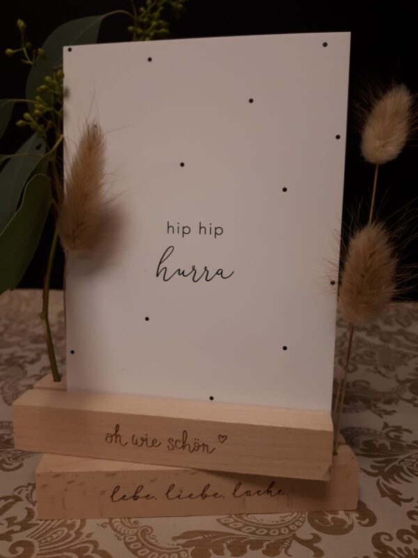 Spruchkarte Hip Hip Hurra